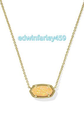 Elisa Gold Short Pendant Necklace
